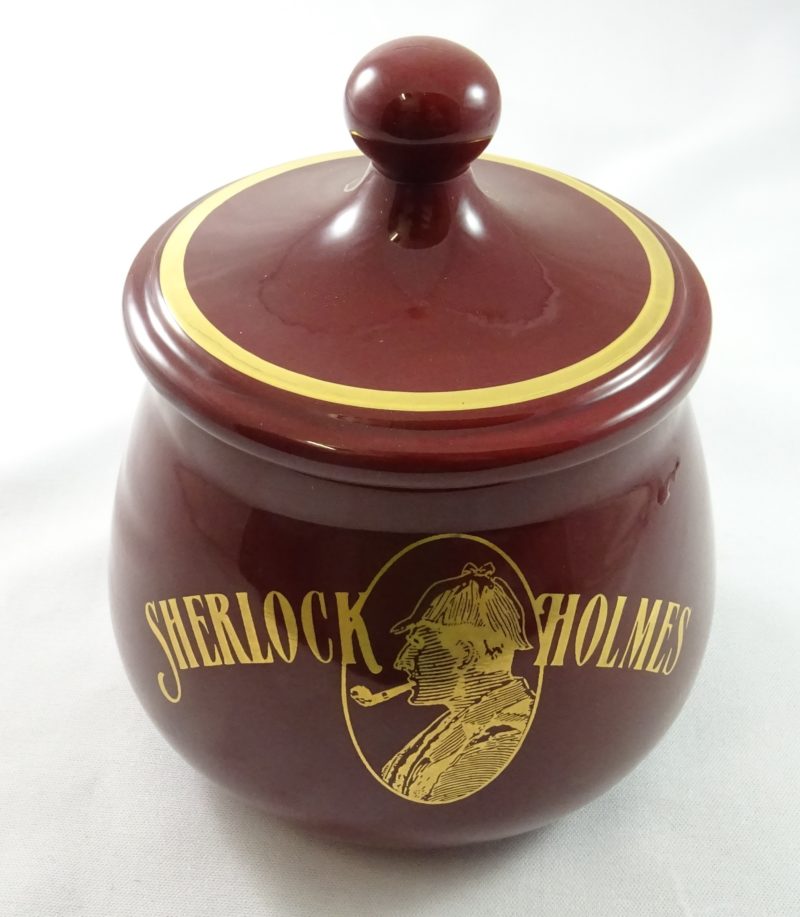 Pot à tabac Sherlock Holmes cognac medium