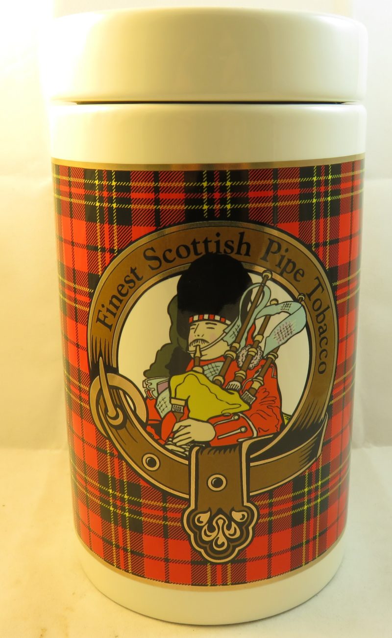Pot à tabac lubinski écossais rouge