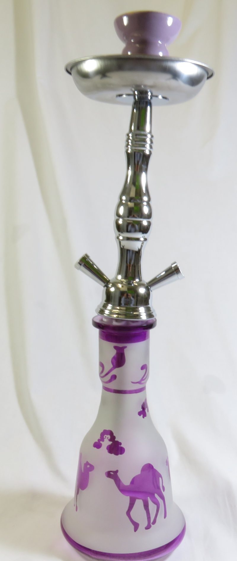 Narguilé Hookah 42 cm décor camel violet