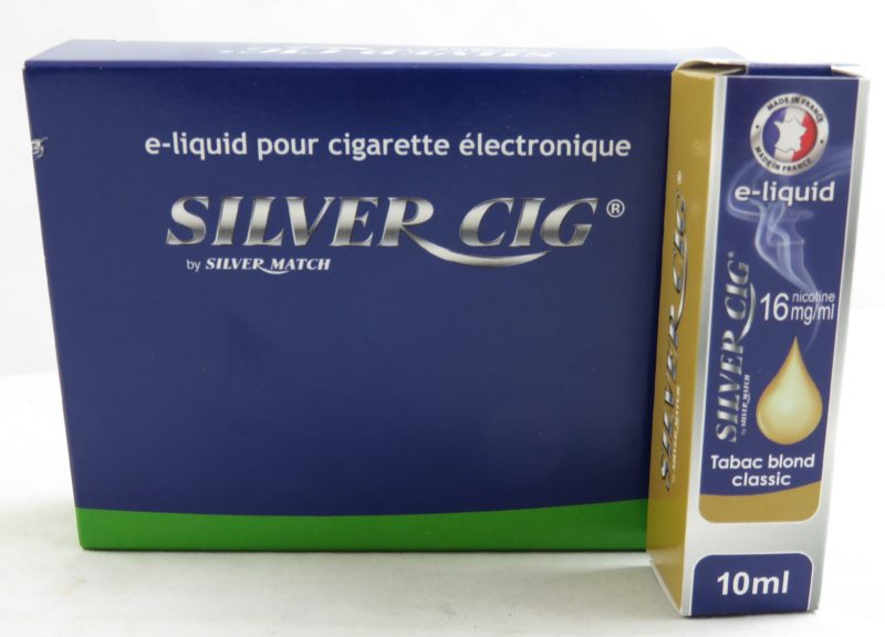 5 flacons silver cig tabac blond classic 16mg