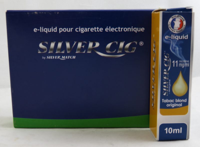 5 flacons silver cig tabac blond original 11mg