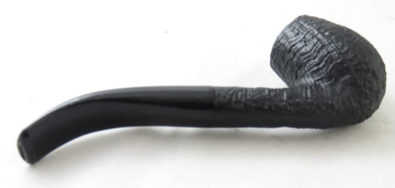 Pipe CHACOM Standard sablé noire courbe