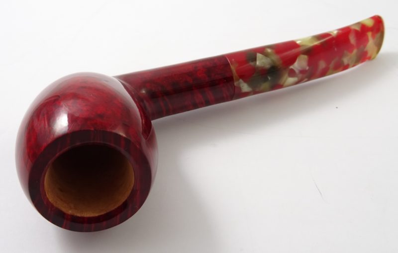 Pipe Chacom rouge demi-courbe