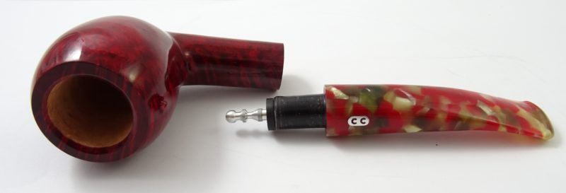 Pipe Chacom rouge demi-courbe