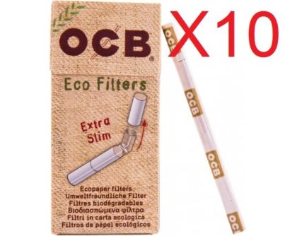 10 boites de filtres OCB slim BIO