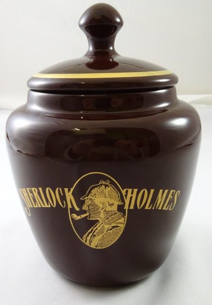 Pot à tabac Sherlock Holmes marron medium