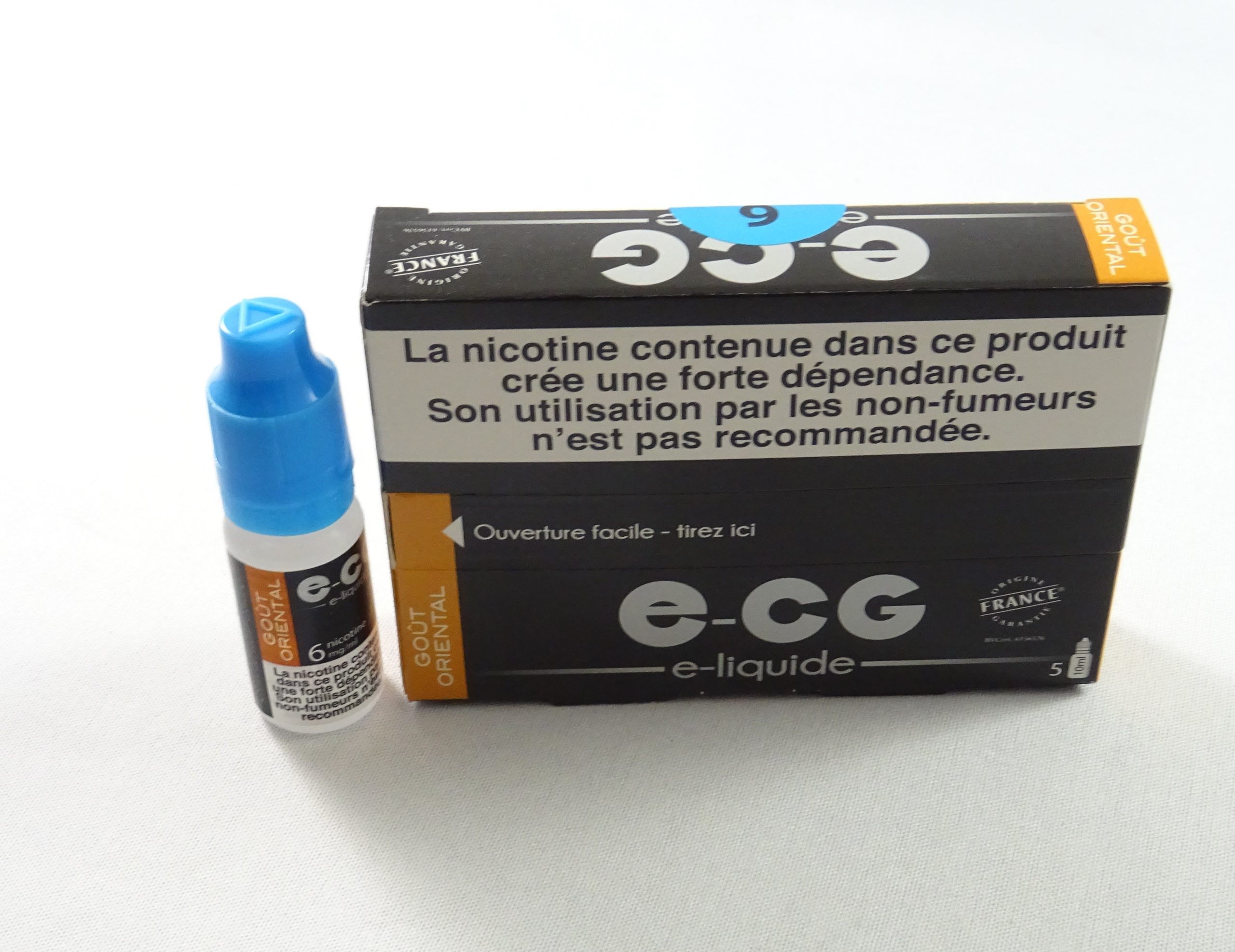 Boite 5 flacon E-liquide e-CG Signature Récréation 6 mg – La Havane Nîmes