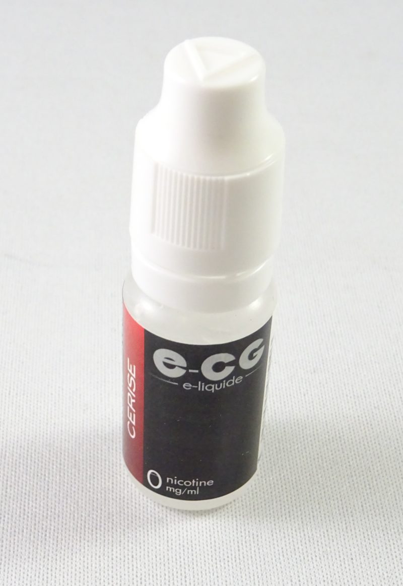E-liquide E-CG cerise 0mg de nicotine