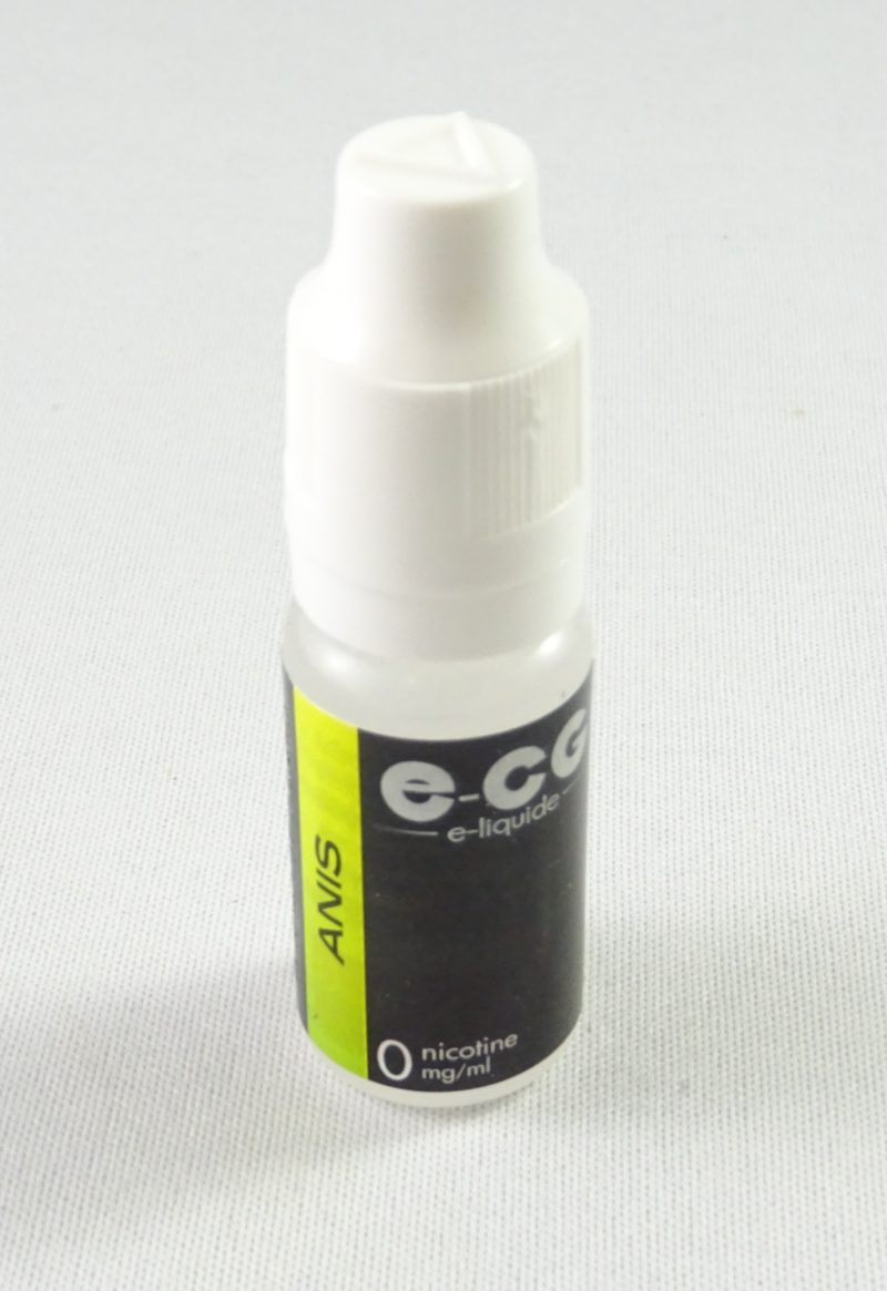 E-liquide E-CG anis 0 mg de nicotine.