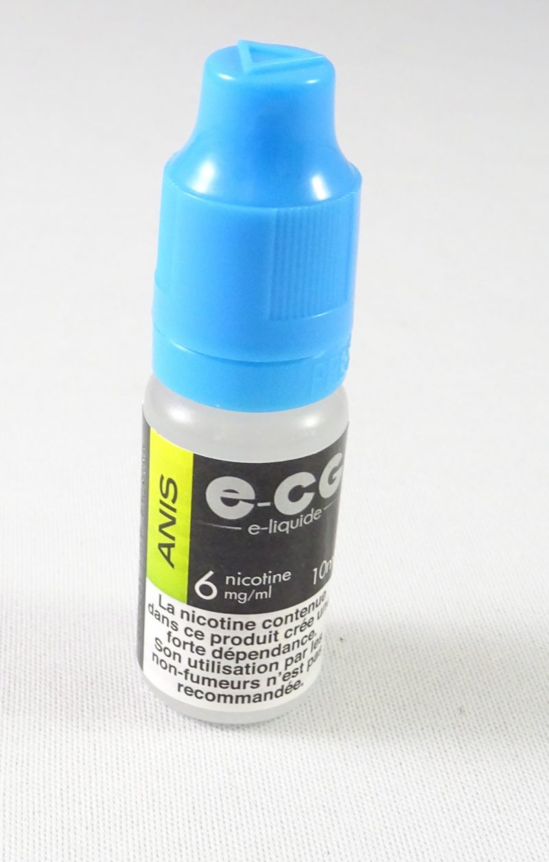 E-liquide E-CG anis 6 mg de nicotine.
