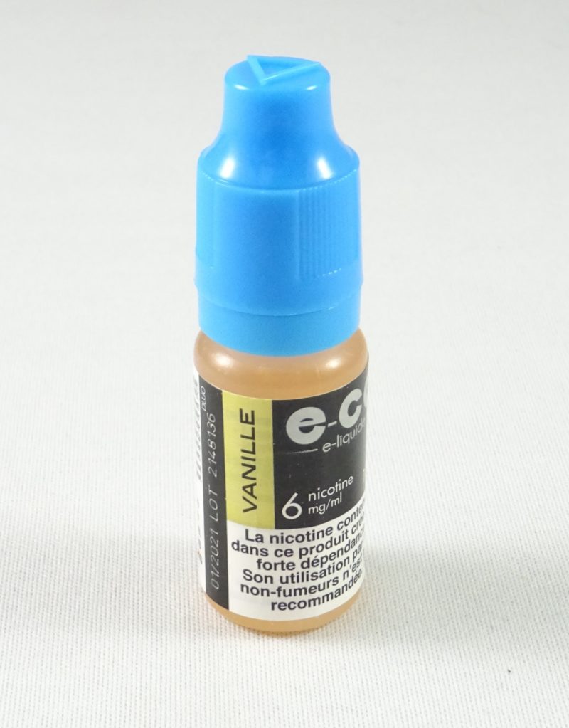 E-liquide E-CG vanille 6 mg de nicotine