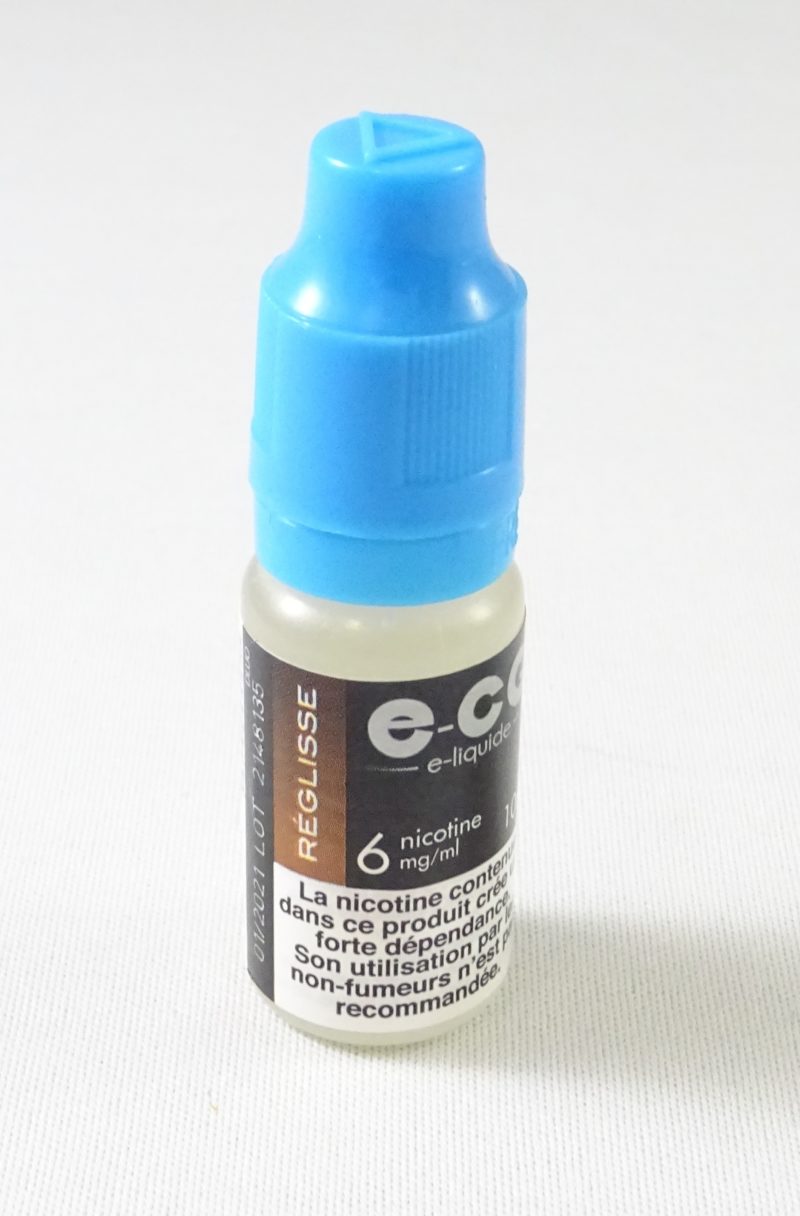 E-liquide E-CG reglisse 6mg de nicotine
