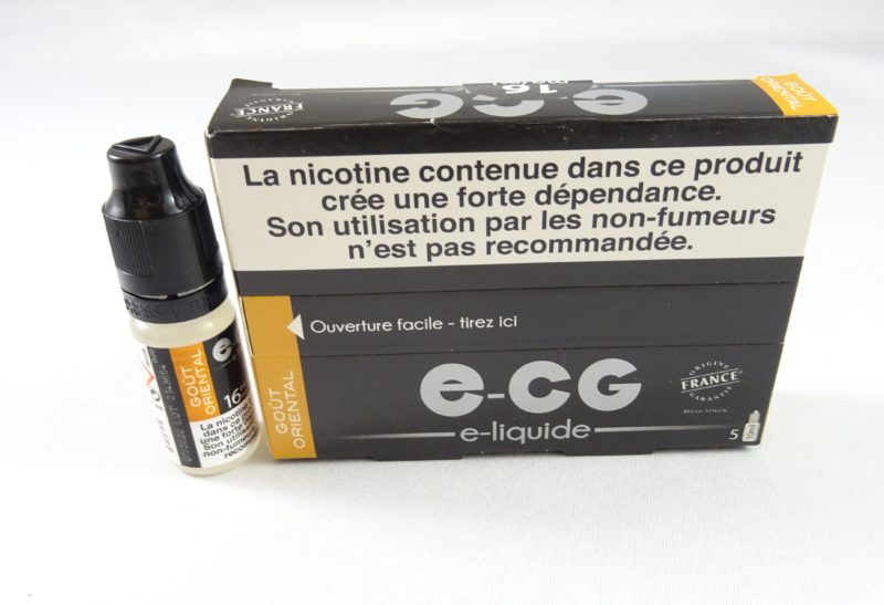 Boite 5 flacons E-CG oriental 16mg de nicotine