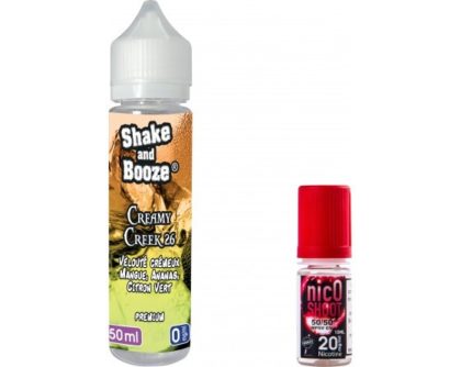 E-liquide SHAKE and BOOZE creamy creek 50ml + 1 nicoshoot 10ml