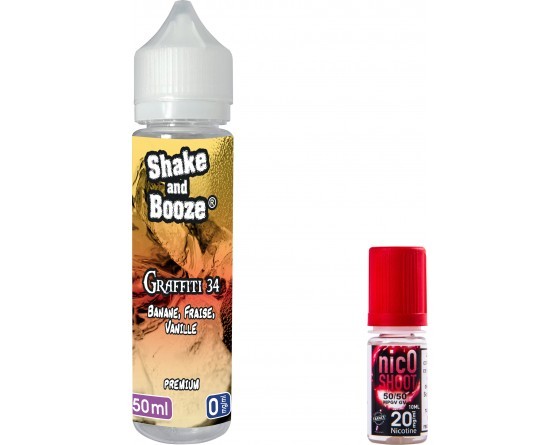 E-liquide SHAKE and BOOZE Graffiti 50ml + 1 nicoshoot 10ml