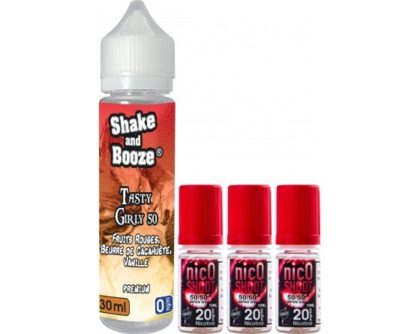 E-liquide SHAKE and BOOZE Tasty Girly 30ml + 3 nicoshoot de 10ml