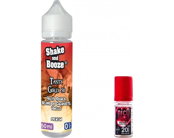 E-liquide SHAKE and BOOZE Tasty Girly 50ml + 1 nicoshoot de 10ml