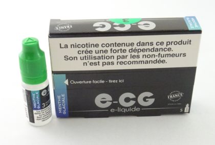 Boite 5 flacons E-CG menthe glaciale 3mg de nicotine