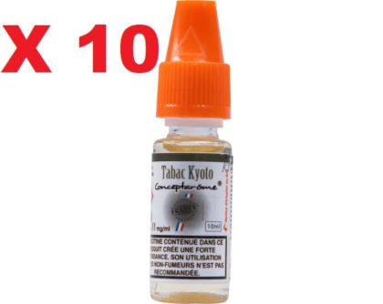 Boite 10 flacon E-liquide Concept Arome Kyoto 11 mg