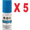 Boite 5 flacon E-liquide e-CG Signature Cavalcade 6 mg