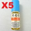 Boite 5 flacon E-liquide e-CG Signature Evasion 6 mg
