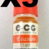 Boite 5 flacon E-liquide e-CG Signature Evasion 11 mg