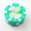 Grinder jeton de casino vert 51mm