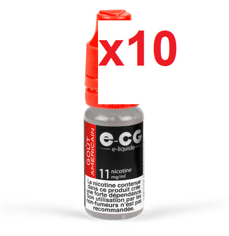 10x E-CG e-liquide américain 6mg.