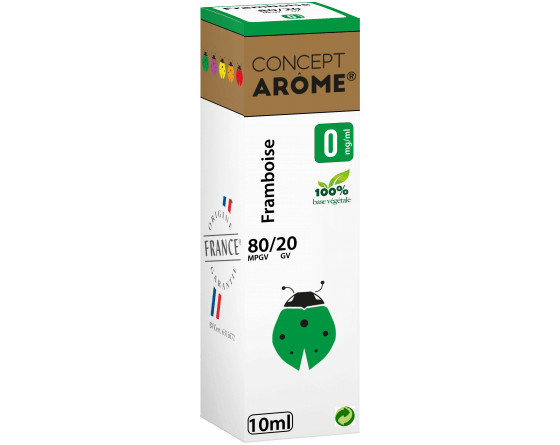 20 flacons concept arôme fruits rouges 0mg