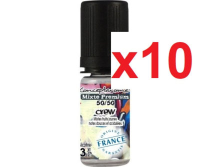 E-liquide concept arome CREW 3mg de nicotine