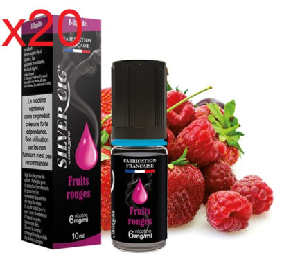 20 flacons e-liquide fruit rouge 3mg