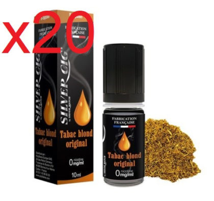 20 flacons e-liquide silvrer cig blond clasic 16 mg