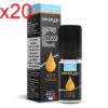 20 flacons e-liquide silvrer cig gold classic 0 mg
