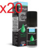 20 flacons e-liquide silvrer menthe chloro 0 mg