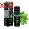 20 flacons e-liquide silvrer menthe chloro 3 mg