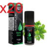 20 flacons e-liquide silvrer menthe chloro 6 mg
