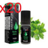 20 flacons e-liquide silver cig menthe chloro 11 mg