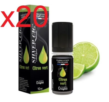 20 flacons e-liquide silver cig menthe chloro 16 mg