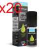 20 flacons e-liquide silver cig citron vert 0 mg