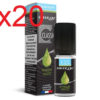 20 flacons e-liquide silver cig pomme verte 0 mg