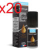 20 flacons e-liquide silver cig tabac brun classic 0mg