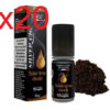 20 flacons e-liquide silver cig tabac brun classic 11mg