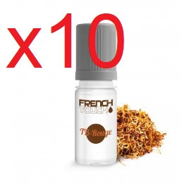 10 flacons french touch TB rouge 3mg de nicotine