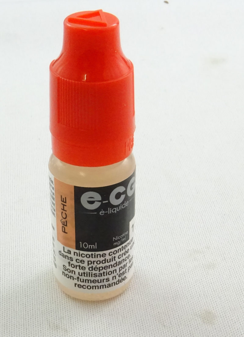 E-CG e-liquide pêche 6mg.