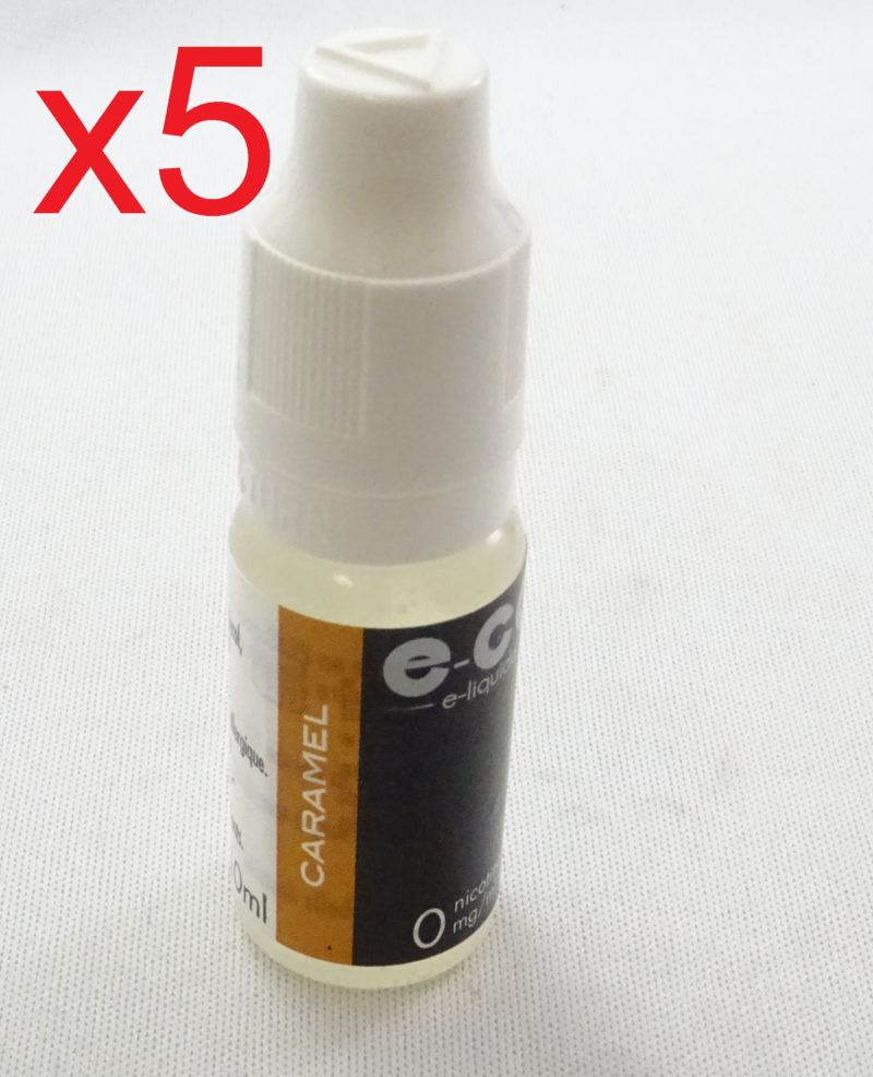 E-CG e-liquide caramel 0mg.