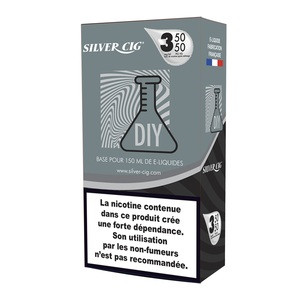 E-liquide Silver cig base PV/VG 50/50, 150ml