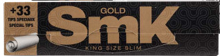 3 boites de 50 feuilles SMK gold slim.