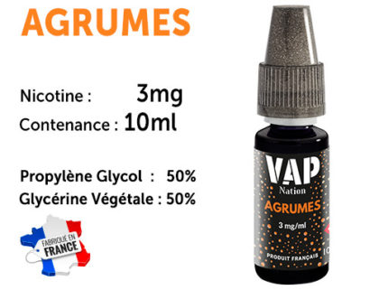 E-liquide VAP NATION menthe glaciale 3 mg/ml de nicotine