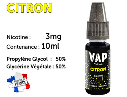 E-liquide VAP NATION ananas 3 mg/ml de nicotine