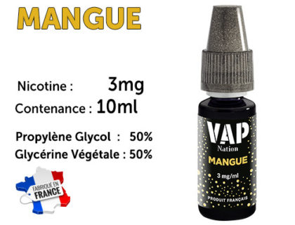E-liquide VAP NATION groseille 3 mg/ml de nicotine